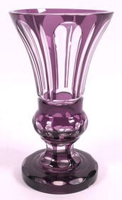 Amethyst Bohemian Celery Vase