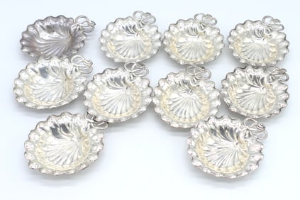 Ten Sterling Gorham Nut Bowls