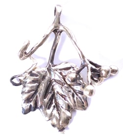 Sterling Leaf Pendant