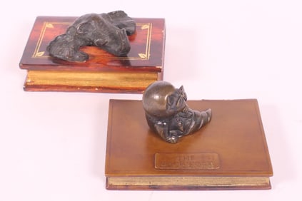 Maitland Smith Elephant Head Paperweight