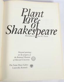 "Plant Lore of Shakespeare" Illustration Book