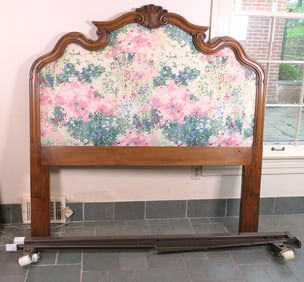Louis XV Style Padded Headboard with Hollywood Frame