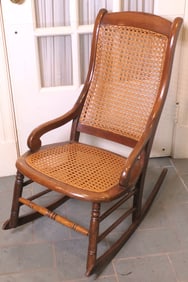 Caned Nursing/Sewing Rocker
