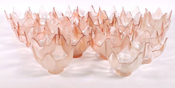 (24) Vintage Viking Dalzell Flower Bowls