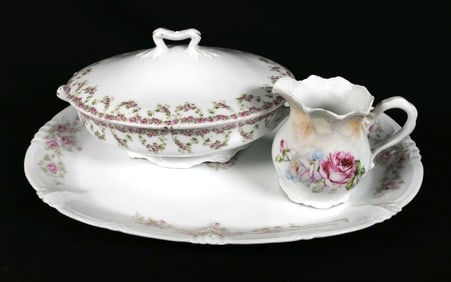 Three German Porcelain Pieces