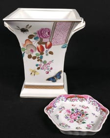 Two Mottahedeh Porcelain Pieces