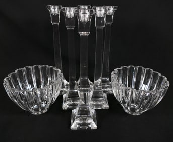 Villeroy and Boch Crystal Candlesticks