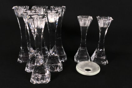 Villeroy and Boch Crystal Candlesticks