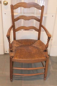 French Country Rush Seat Host Chair