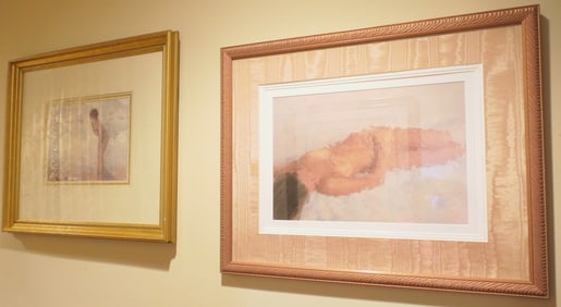 Two Nude Figure Artworks