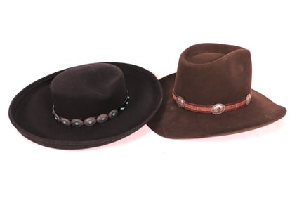 Two Men's Western Hats