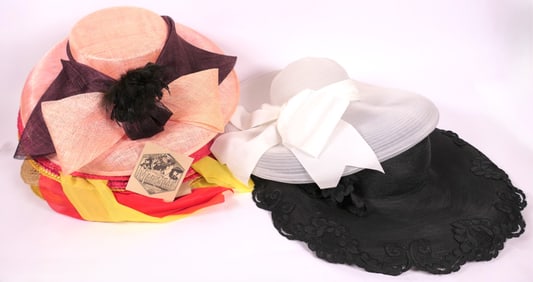 Shelf of Derby and Straw Hats