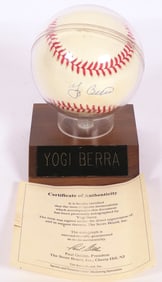 Signed Yogi Berra Baseball