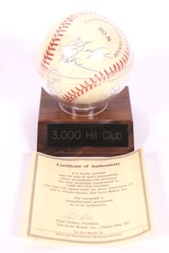Signed 3000 Hit Club Baseball