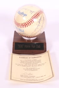 Signed 500 Home Run Club Baseball