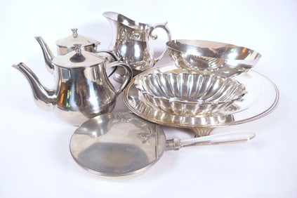 Silver Tone Serving Pieces