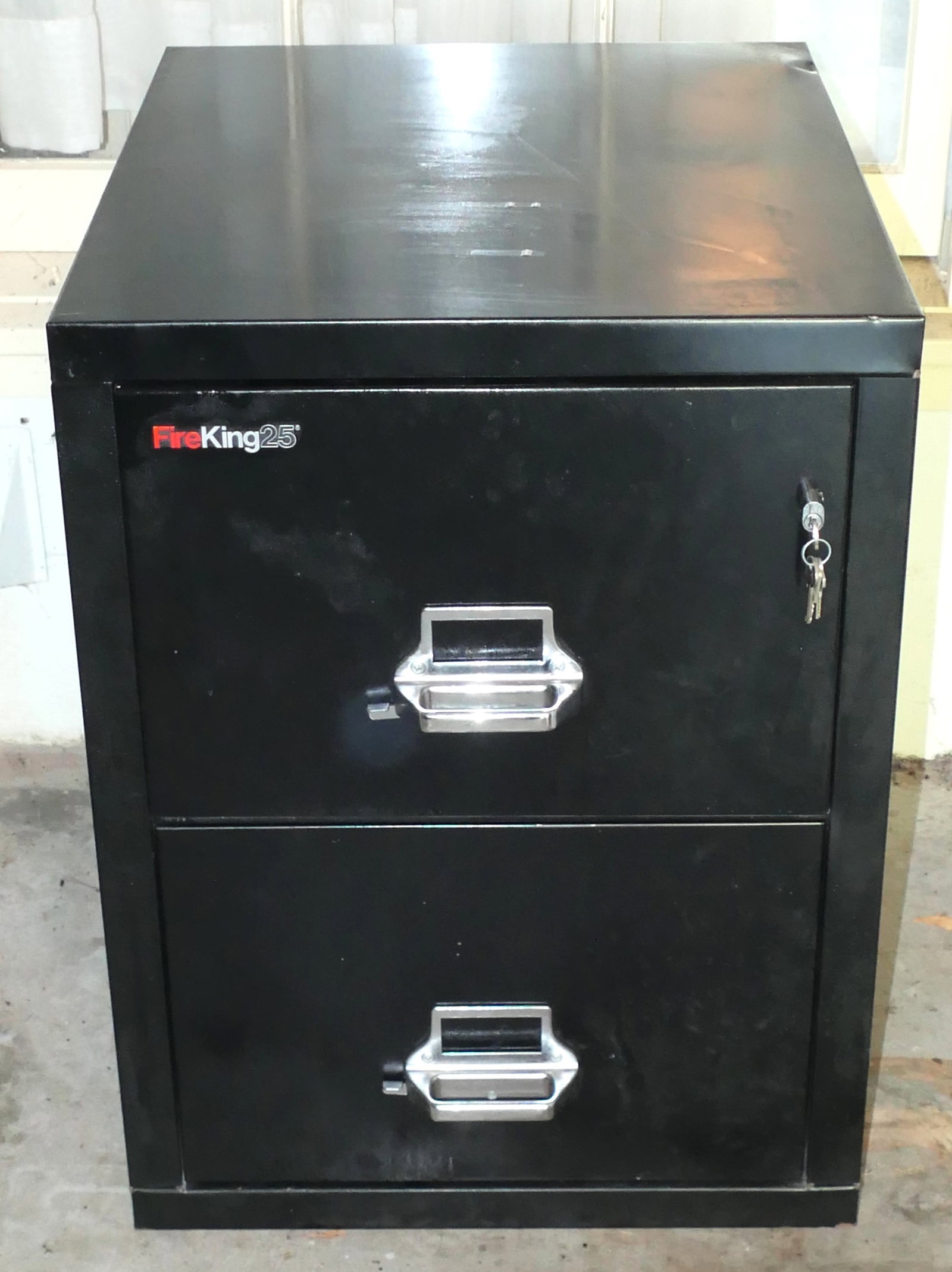 Fire King Two Drawer Filing Cabinet (1 of 7)
