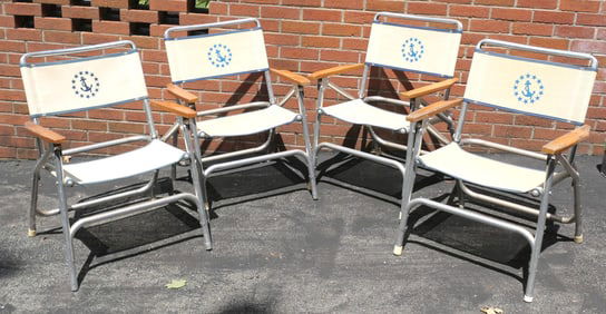 Four Vintage Folding Chairs