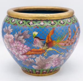 Cloisonne Vase with Phoenix