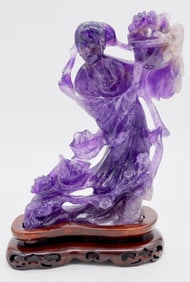 Carved Amethyst Guanyin