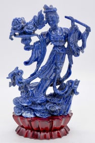 Carved Lapis Goddess