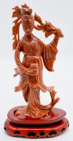 Carved Goldstone Figurine