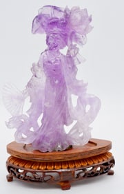 Carved Amethyst Guanyin