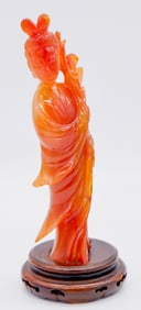 Carved Carnelian Guanyin