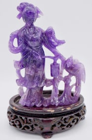 Carved Amethyst Guanyin