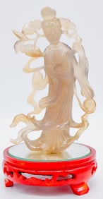Carved Gemstone Guanyin