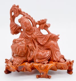 Carved Goldstone Figurine
