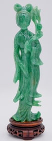 Hand Carved Jade Geisha