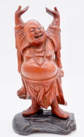 Laughing Wood Buddha
