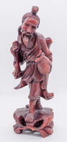 Hand Carved Wooden Fisherman