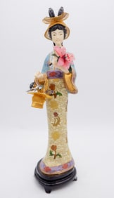 Chinese Cloisonne Figure of a Female Figure