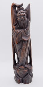 Wood Carved Asian Sculpture