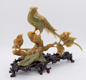 Jade Bird Sculpture