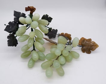 Carved Jade Grape Clusters