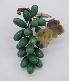 Teal Onyx and Jade Grape Cluster