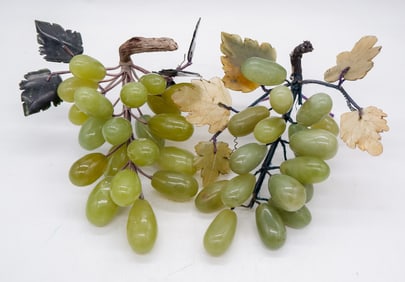 Carved Jade Grape Clusters