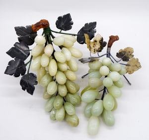 Carved Jade Grape Clusters