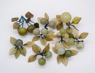 Carved Jade Fruit Clusters