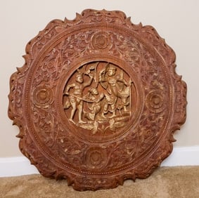 Carved Wood Eastern Wall Hanging