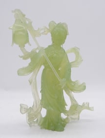 Bowenite Serpentine Stone Guanyin Statue