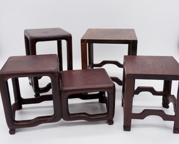 Four Wooden Display Stands