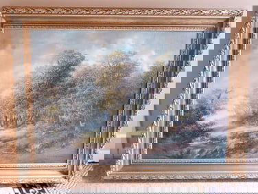 R.S. Wolfinger Landscape Oil Painting