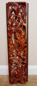 Chinese Carved Wood Panel