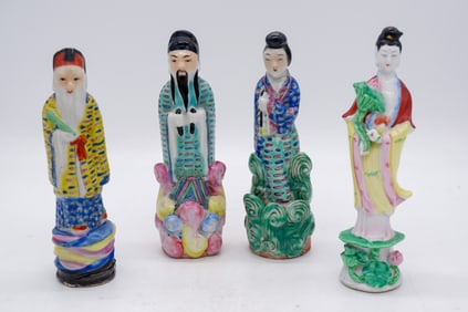 Four Small Chinese Porcelain Figures