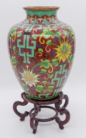 Vibrant Cloisonne Vase