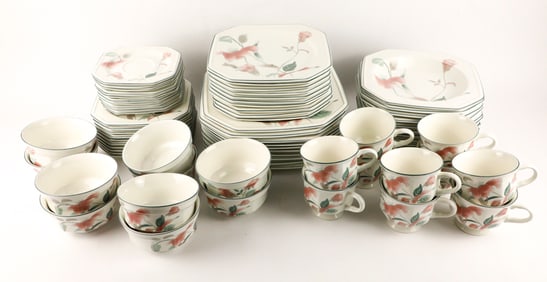 Mikasa "Silk Flowers" Dinnerware Service for Ten